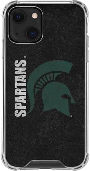 Skinit Clear Phone Case Compatible with iPhone 13 - Officially Licensed Michigan State University Spartans Logo Design