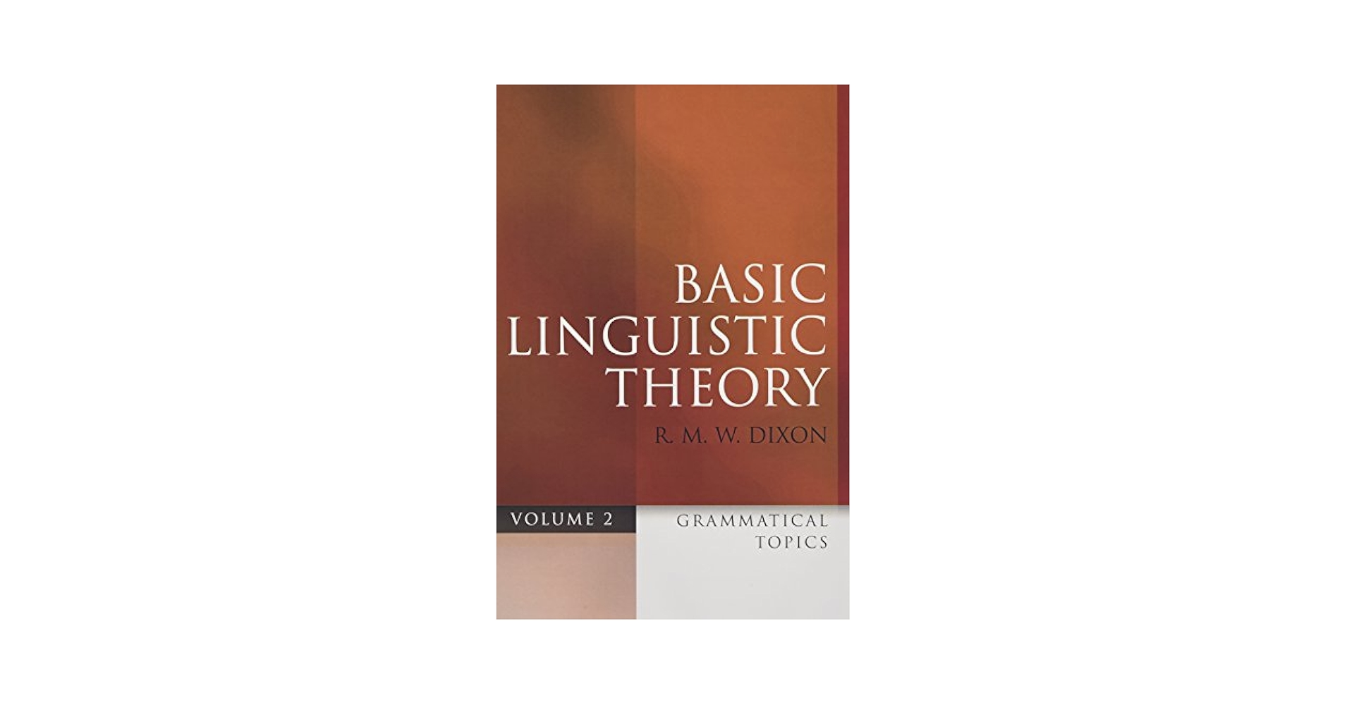 Amazon.com: Basic Linguistic Theory Volume 2: Grammatical