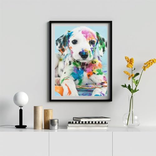 TINY FUN Diamond Painting Kits for Adults&Beginners DIY 5D Diamond Art Paint with Round Diamonds Full Drill Cow Gem Art Painting Kit for Home Wall Decor Gifts(12x16inch/30×40cm)