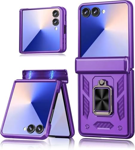 Coque Samsung Z Flip 7 antichoc premium - Armure robuste de couleur violette