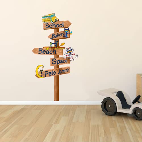 Vinilo decorativo Pete the Cat 18"x30" miniatura 3