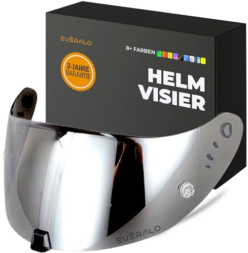 Everalo kompatibel mit Visier Scorpion Exo 520-1400 - 391 - R1 Air (Verspiegelt Chrom)
