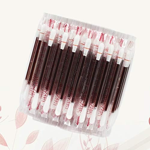 Exceart 100Pcs Disposable Medical Iodine Cotton Stick Iodine Disinfected Cotton Swab Climbing Aid First Aid Survival Supplies