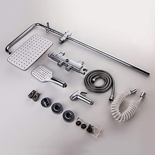 Douche thermostatique avec douchette 3 modes pour créer un espace spa chez soi - 7