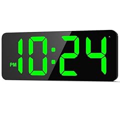 LED Digital Wall Clock with Large Display, Big Digits, Auto Dimming, 12 / 24 Hr Format, Modern item