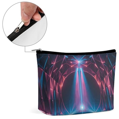 Trousse de maquillage portable étanche avec fermeture éclair robuste