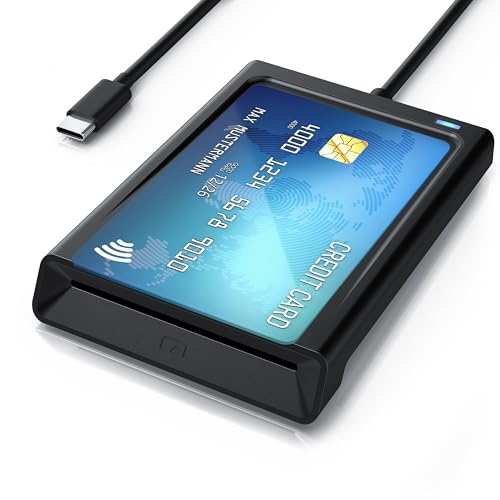 CSL - USB C Personalausweis Lesegerät mit NFC - Chipkarenleser SIM - Dual Mode (NFC und Kartenslot) - Kartenlesegerät - Win 10-11 - für den neuen Personalausweis Gesundheitskarte Keine EPA Bankkarten CSL - USB C Personalausweis Lesegerät mit NFC - Chipkarenleser SIM - Dual Mode (NFC und Kartenslot) - Kartenlesegerät - Win 10-11 - für den neuen Personalausweis Gesundheitskarte Keine EPA Bankkarten