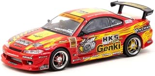 Hyper Silvia RS-2 RHD (Right Hand Drive) HKS - Genki Global64 Series 1/64 Diecast Model Car T64G-023-HKS