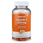 Amazon Basics Vitamin C 250mg, 150 Gummies (2 per Serving), Immune Health, Orange (Previously Solimo)