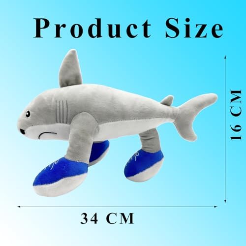 Italian Brainrot Plush Toy, Italian Brainrot Stuffed Shark Animal,Tralalero Tralala Funny Meme Doll for Kids, Teens & Adults, Game Funs Collectors Gift for Birthday & Holiday - 1