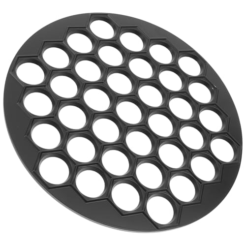 PRETYZOOM Effortless Dumpling Preparation: Aluminum Alloy 37 Hole Dumpling Maker Mould Stamp Dumpling Press