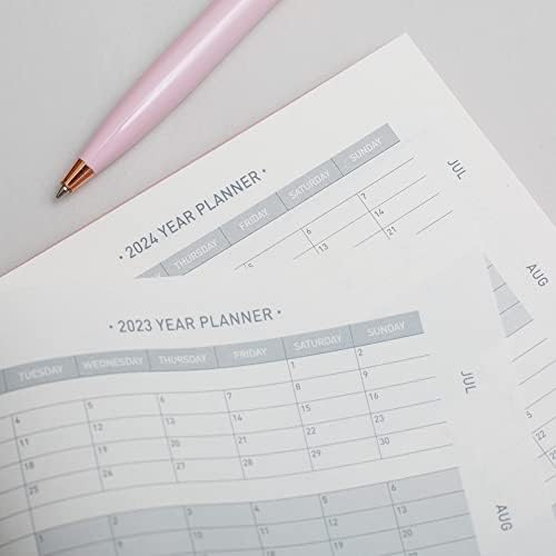 Matilda Myres 2023 Diary - A5 Rose Gold - Week to View Diary - Pink with Name