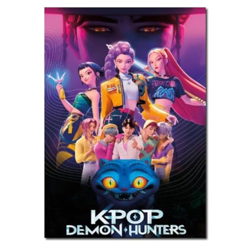 K_pop Demon _Hunters_ Póster de Mira Rumi Joey Saja Boy Huntrix Demon Hunter,...