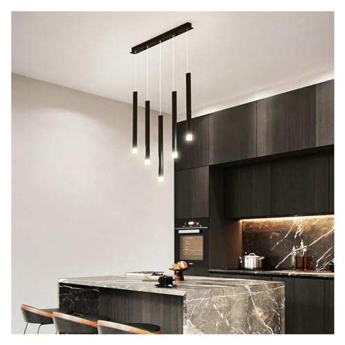Lámpara Colgante LED negra que transforma tu comedor en un espacio moderno y acogedor 4