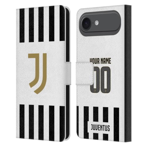 Maillot Juventus étui portefeuille iPhone 17 Air cuir avec fentes