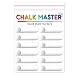 Replacement Pack of 12 OEM 6 mm Reversible Nibs Chisel to Bullet Point Tips that Fit Chalkmaster, Crafty Croc & Star Liquid Chalk Markers -Use on Glass, Mirrors, Plastic, Metal, Glossy & LED boards