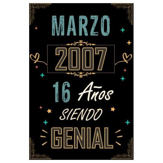 CUADERNO, MARZO 2007 16 AÑOS SIENDO GENIAL: Regalo de 16 cumpleaños para mujeres y hombres, ideas de 16 cumpleaños... un cumpleaños... divertido, ... regalo de 16 cumpleaños para él/ella.