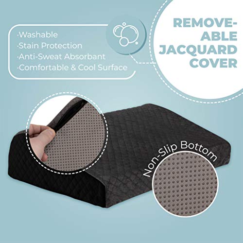 Kölbs Office Foot Rest Under Desk - Plush Velvet And Memory Foam - Longer Footrest For Added Comfort, Foot Stool Desk Accessories Teardrop Ergonomic Design Work From Home, Pc Gaming, Office, Knee Pain #TOP4