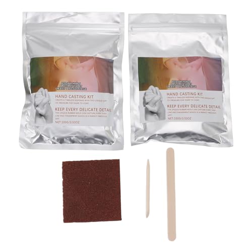 Hand Casting Kit, Plaster Moulding Kit with Sandpaper Mixing Rod | DIY Sculpture Decoration Craft for Beginners, Family Activity