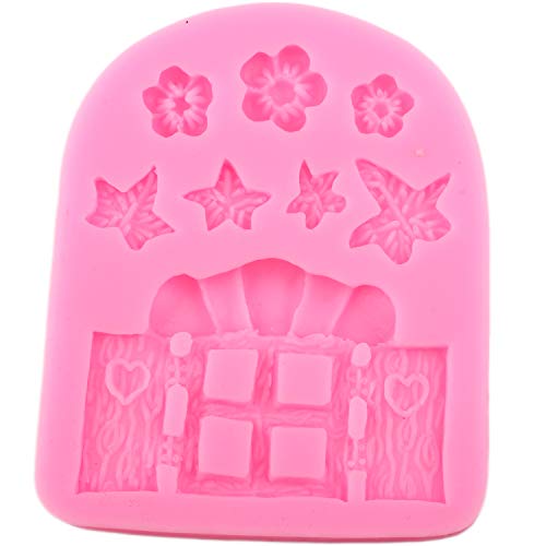 Mujiang Enchanted Vintage Fairy Garden Fairy Gnome Home Door Snail Silicone Chocolate Fondant Molds Crafting Polymer Clay Cake Decorating Set Of 4 #TOP5