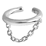 pi0539-sv [ブランド名：2PIECES] イヤーカフ メンズ シルバーアクセサリー チェーン シンプル 片耳用売り シルバー