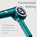 Bio Ionic 10X Ultralight Speed Hair Dryer, Blow Dryer with Adjustable Heat & Speed, Memory Function, Professional Hair Styling Tool for Fast Hair Styles, Limited Edition Teal Tide