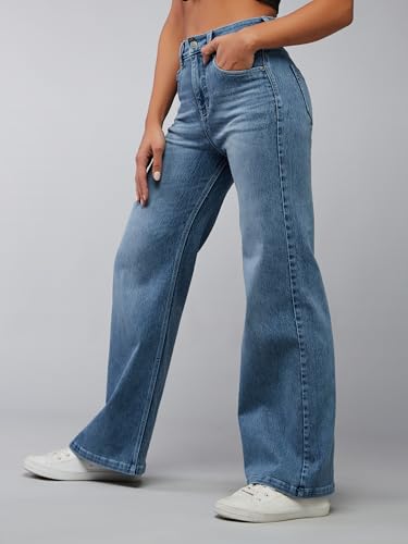 Image of Dolce Crudo Women's High Waist Straight Fit Jeans