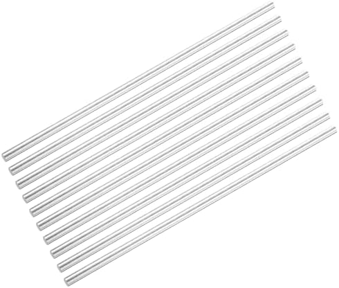 DMiotech 12 Pcs Aluminum Rods,10mm Dia 406mm Long Solid Round Rod Stick ...