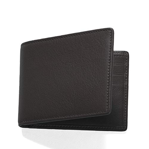 Leatherology Black Onyx Men's Thin Bifold Wallet - Rfid Available #TOP5