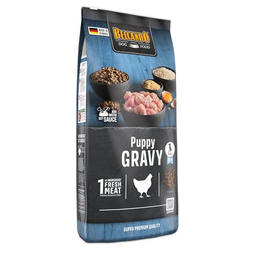 BELCANDO Puppy Gravy [12,5 kg] Welpenfutter | Trockenfutter für Welpen | Alleinfuttermittel für Welpen bis 4 Monate