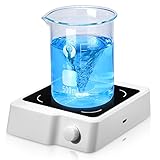 ANZESER Magnetic Stirrer w/Stir Bar, 2000mL Stir Plate, 2000RPM Magnetic Stir Plate, Magnetic Mixer White(NO Heating)
