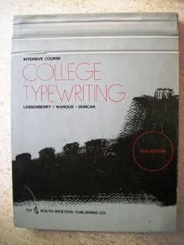 Hardcover College Typewriting; Intensive Course Book