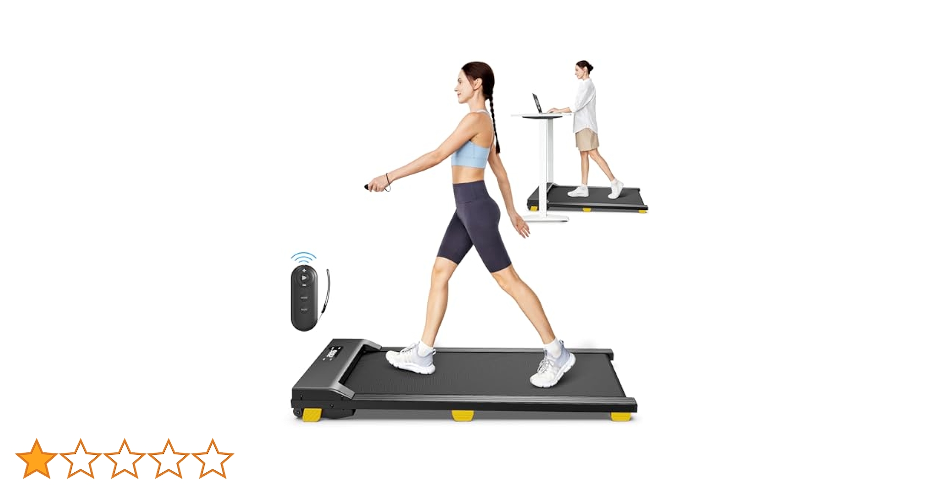 Threadmill Home Walking Pad, In Compact Under Desk Treadmill