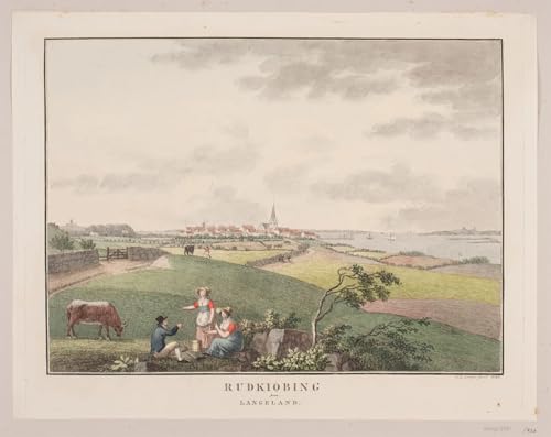 Rudkøbing su Langeland lámina artística para crear un salón de estilo nórdico retro