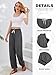 QIANXIZHAN Women's Joggers Pants, Sweatpants Lounge Yoga Boho Trousers with Pockets Grey
