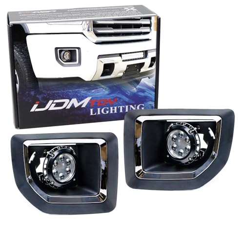 Lámparas LED antiniebla 30W con biseles iJDMTOY para GMC Sierra miniatura 1