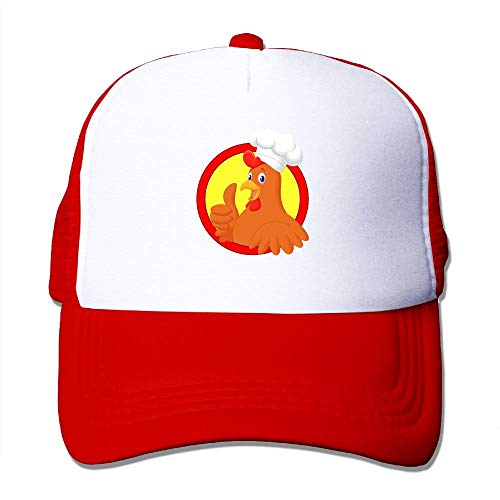 Gorra de malla transpirable Chef Rooster visera curva protectora de verano
