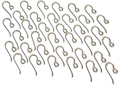 Pairs Silver Niobium Ear Wires Nickel-Free for Sensitive Ears9