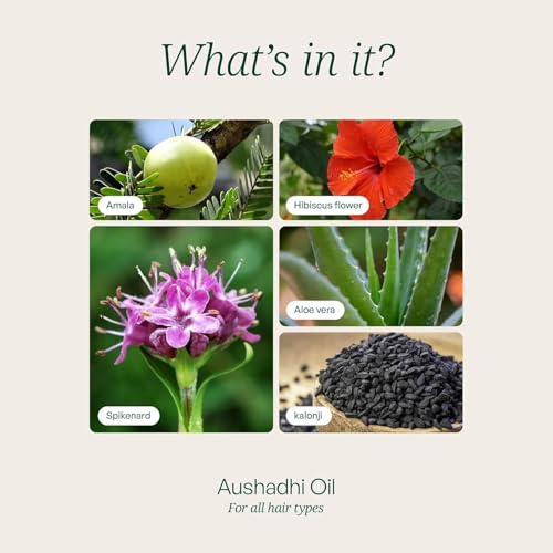 Image of Aushadhi & Castor Hair Fall Control Oil Combo | Natural Cold-Pressed Hair Oil for Thicker, Stronger Hair, Scalp Nourishment & Hairfall Reduction | Men & Women