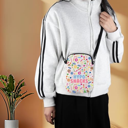G2TUP Type 1 Diabetes Snack Crossbody Bag Hypo Snacks Gifts Emergency Snacks Kit Diabetes Insulin Shoulder Bag4