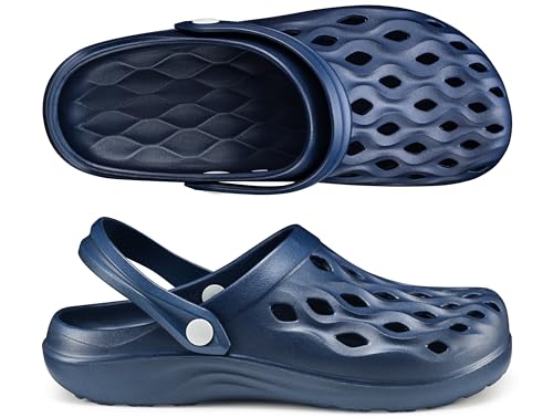 ESTRO Zapatillas Cross Mujer Suecos - Zuecos Mujer Verano Clogs Zapatillas Cross Hombre Zuecos Hombre Jardin CF01 (42 EU, Azul Oscuro)