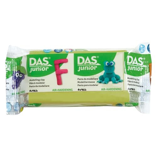 DAS 349316 DAS Junior lufthärtende Modelliermasse, 100 g - hellgrün, extra weich