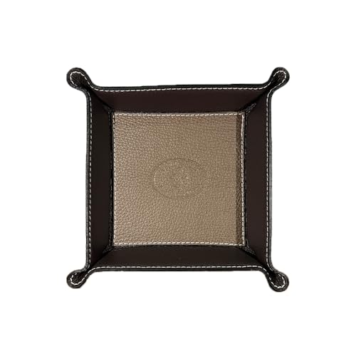 Listado de Vaciadoras que Puedes Comprar On-line. 40 FrasiBags - Vaciador de bolsillo de piel auténtica, organizador cuadrado de piel, práctica caja de almacenamiento, para carteras, relojes, llaves, monedas, teléfonos móviles y...