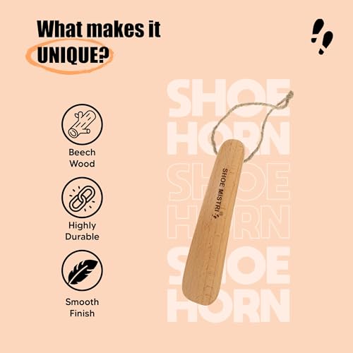 Image of Shoe Mistri Premium Long-Handled Shoehorn for Seniors & Adults - Durable, Lightweight Shoe Helper Tool with Ergonomic Handle for Easy Shoe Wearing - Shoe Horn Stick