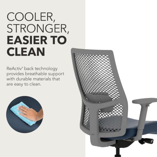 Image of HON Ignition 2.0 ReActiv Ergonomic Office Chair, Lumbar Support, Ocean