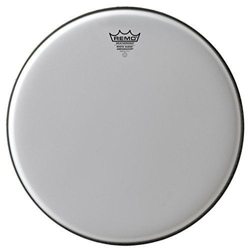 Remo BA0814-WS White Suede Ambassador Drum Head - 14-Inch