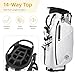 Shopsource 14 Way Golf Stand Bag, Lightweight Golf Bag with Stand for Men Women, Standing Golf Club Bags with Padded Ergonomic Double Strap, Full Length Dividers, Multiple Pockets, Rain Hood
