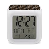 Dimensions compactes : mesurant 7,9 x 7,9 x 7,9 cm, ce petit réveil steampunk imprimé tigre est idéal pour les espaces restreints comme les tables de chevet ou les étagères. Que ce soit comme réveil de chevet ou horloge de table de chevet, sa taille est adaptée pour les chambres, les dortoirs ou les bureaux