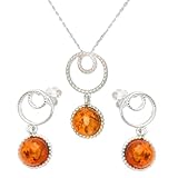 Un set unico di gioielli da donna in argento Sterling 925