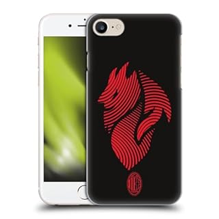 Head Case Designs Licenza Ufficiale AC Milan Logo Grafica Custodia Cover Dura per Parte Posteriore Compatibile con Apple iPhone 7/8 / SE 2020 & 2022
